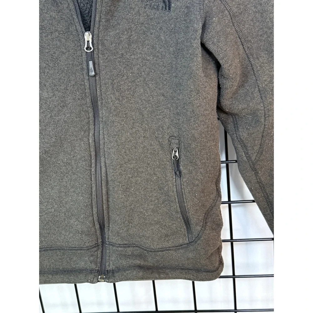 The North Face‎ Full Zip Hooded Jacket Mens S Gray Activewear Outdoor Fleece